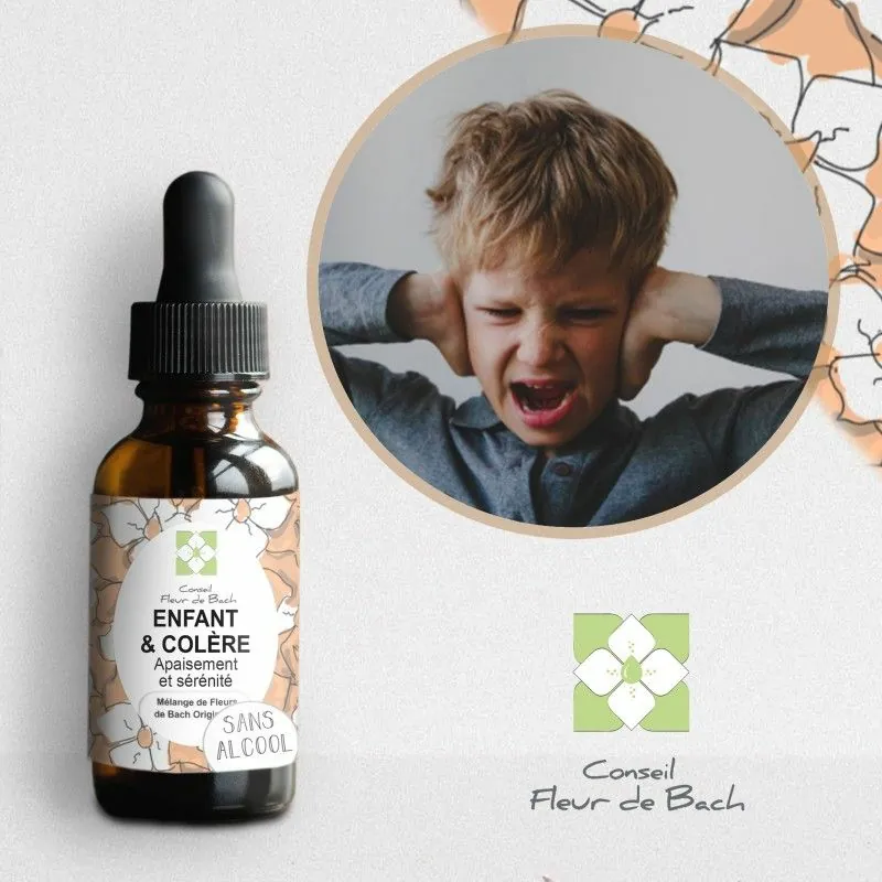 Fleurs de Bach Enfants Sans Alcool - Pour les enfants colereux