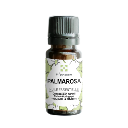 Huile essentielle de PALMAROSA - 100% Pure, Naturelle, Intégrale. - FLORESSE