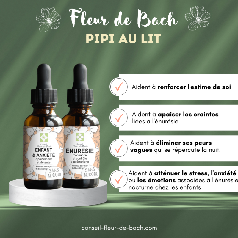 Mélange Fleurs de Bach® Original - « Énurésie » (pipi au lit) pour enfant - Sans alcool