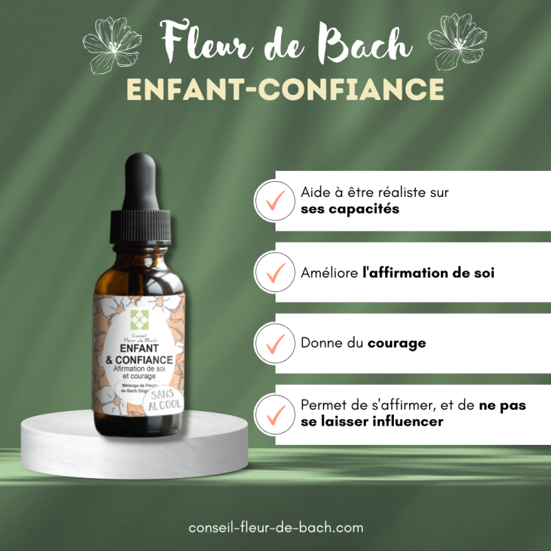 Mélange Fleurs de Bach® Original - Confiance en soi pour enfant (sans alcool) : Redonne force et assurance à votre enfant