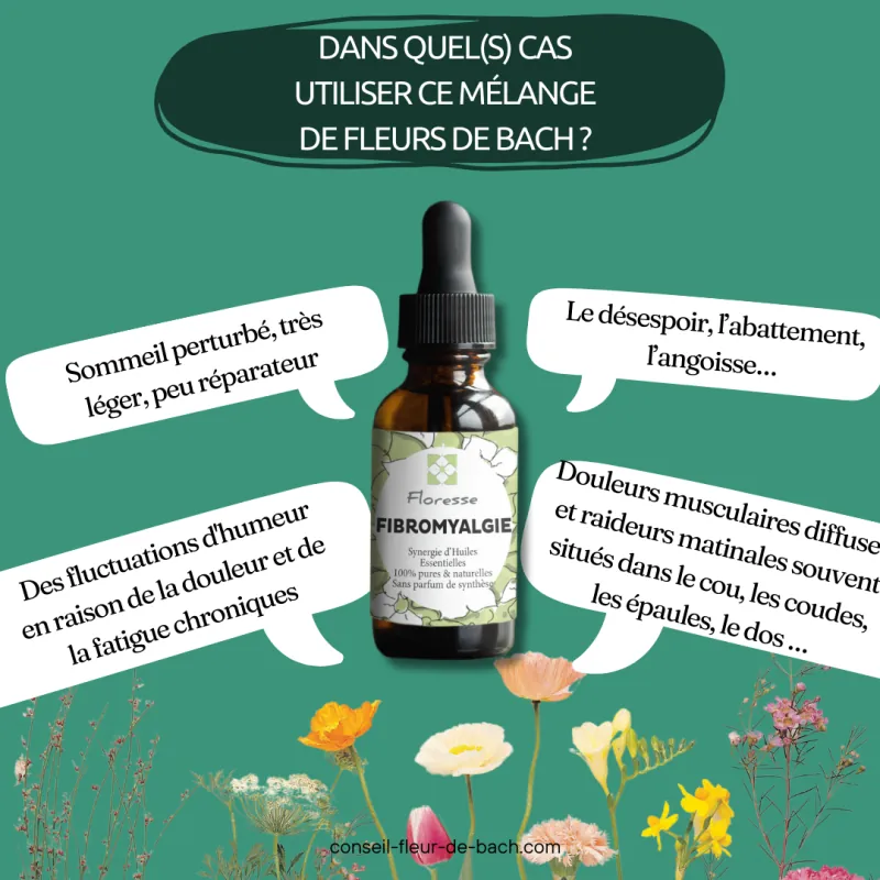 Fleurs de Bach produits naturels pour vous soutenir en cas de Fibromyalgie