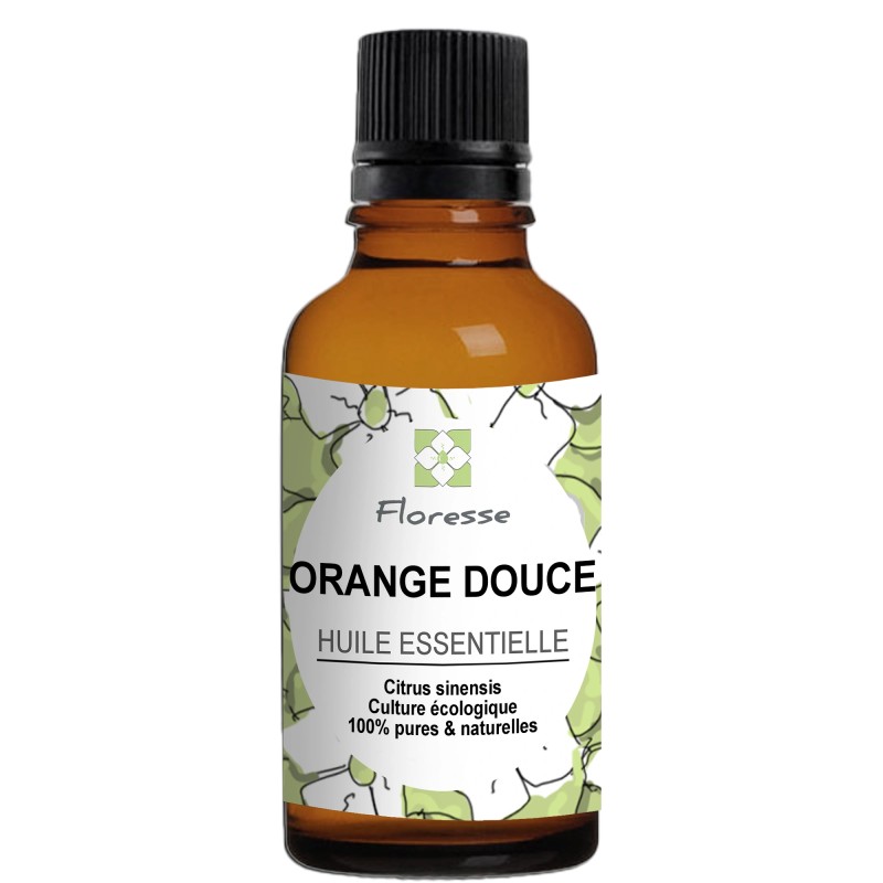 Huile essentielle d' Orange - 100% Pure, Naturelle, Intégrale. FLORESSE