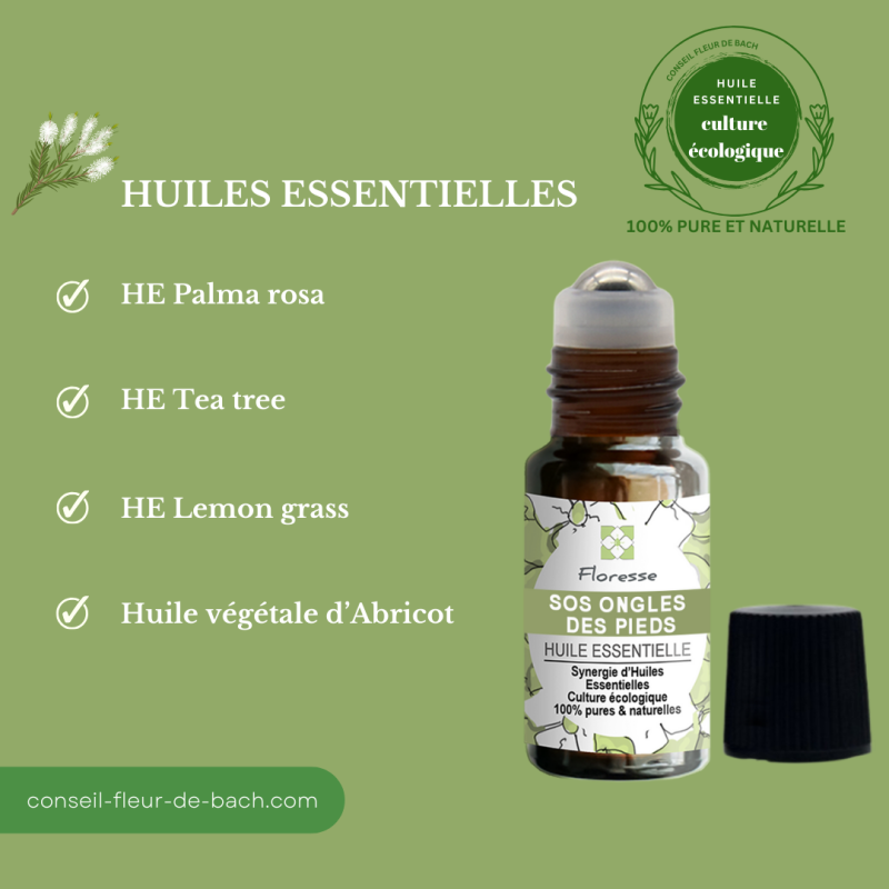 Stop aux mycoses des ongles grâce aux huiles essentielles en Roll-on