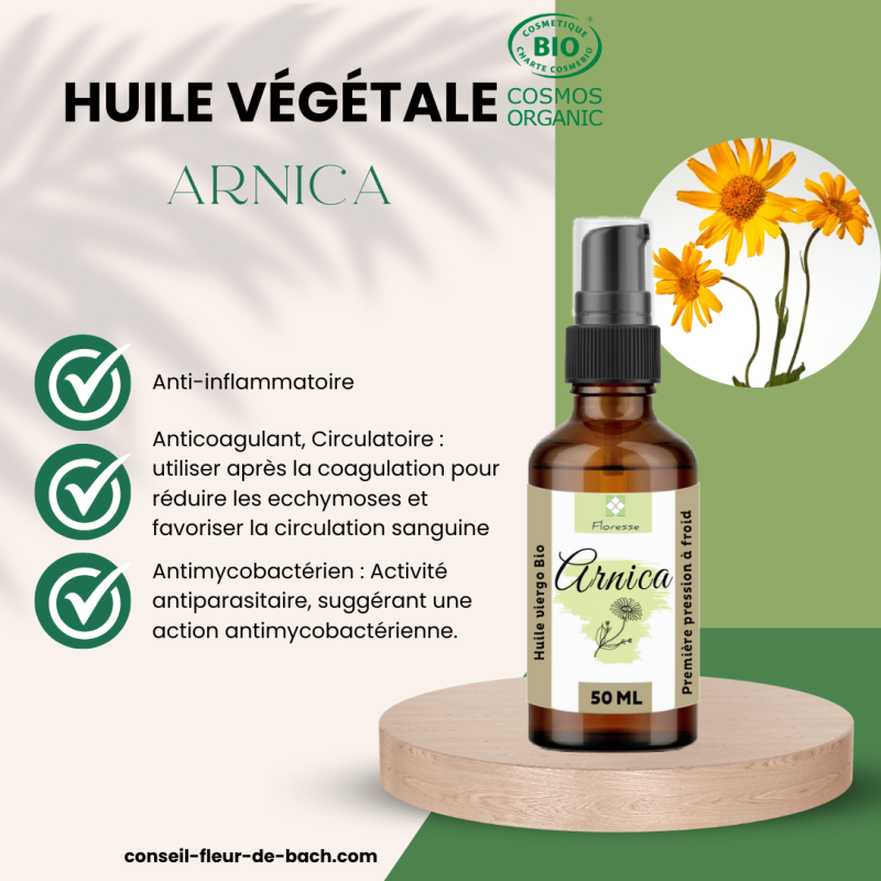 Huile Végétale d'Arnica BIO