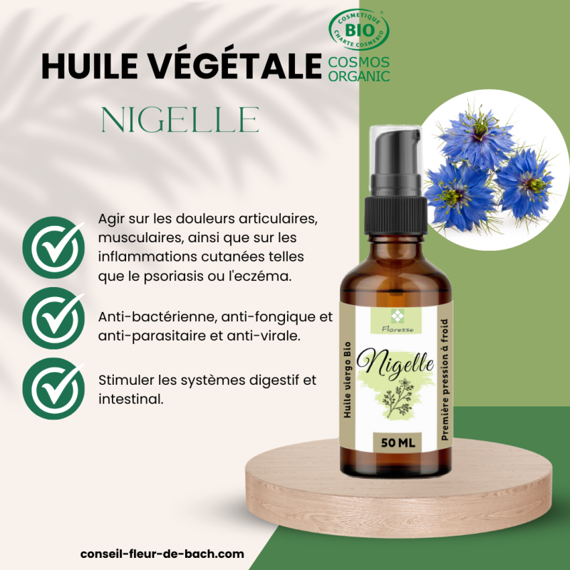 Huile Végétale de Nigelle BIO