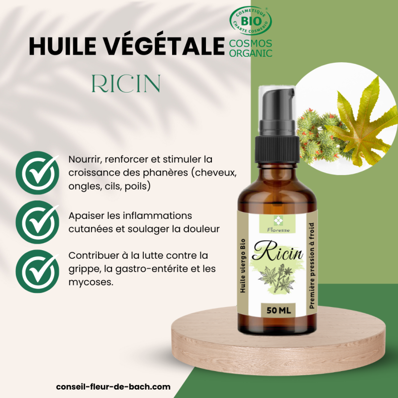 Huile Végétale de Ricin BIO