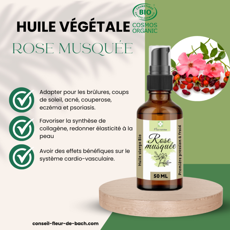 Huile Végétale de Rose Musquée BIO