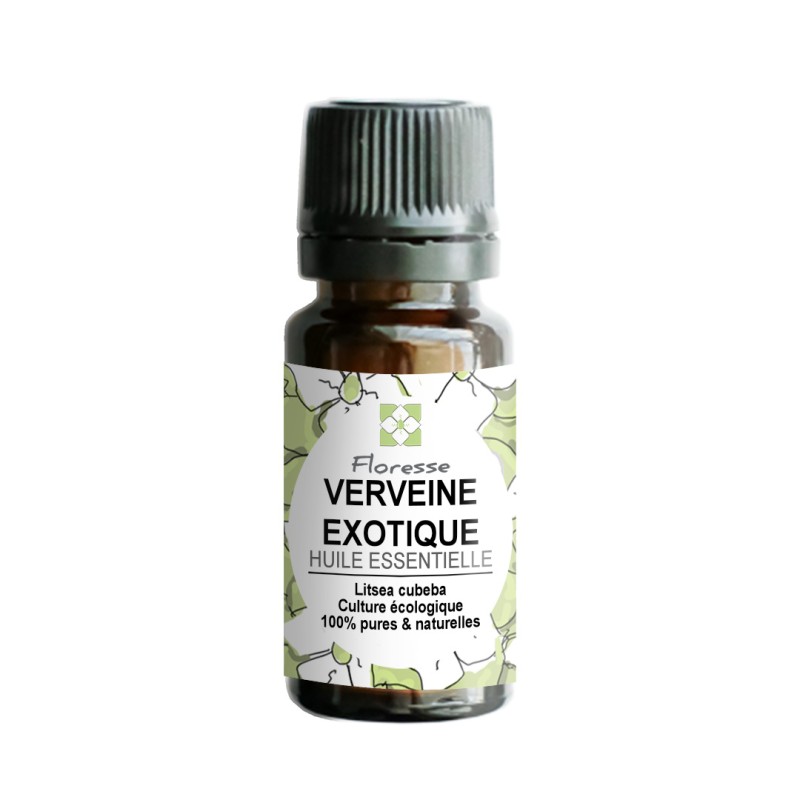 Huile Essentielle de Verveine exotique -100% Pure, Naturelle, Intégrale.