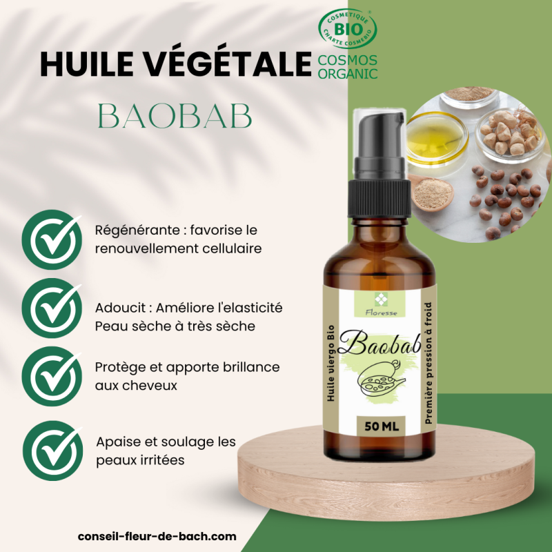 Huile Végétale de BAOBAB BIO