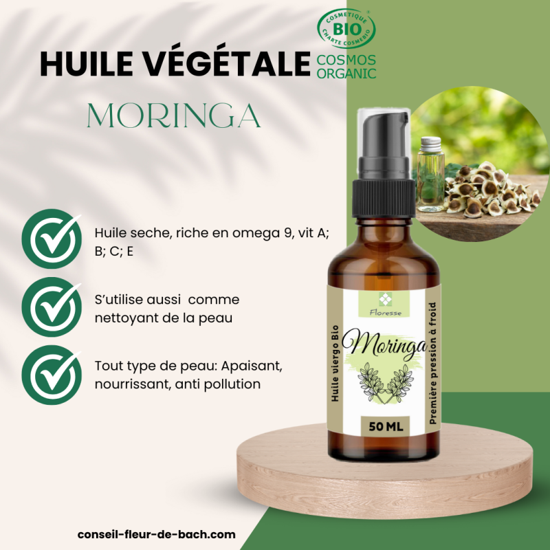 Huile Végétale de MORINGA BIO