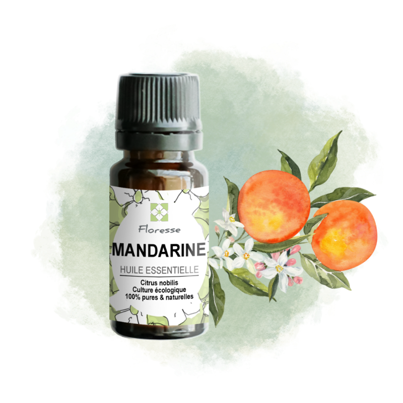 Huile Essentielle de Mandarine -100% Pure, Naturelle, Intégrale.