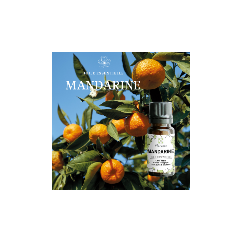 Huile Essentielle de Mandarine -100% Pure, Naturelle, Intégrale.