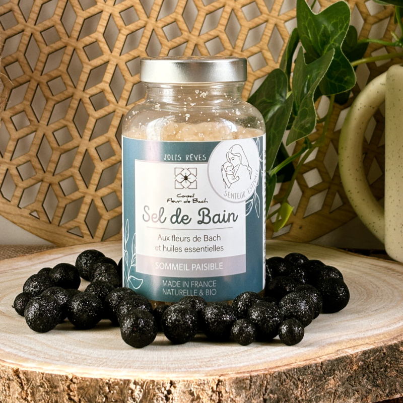 Sel de bain aux fleurs de Bach et aux Huiles essentielles - Detente et Relaxation BIO