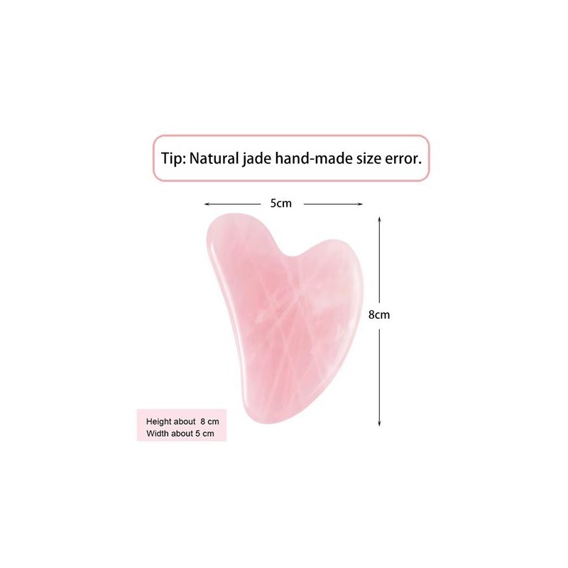 GUA SHA VISAGE - QUARTZ ROSE