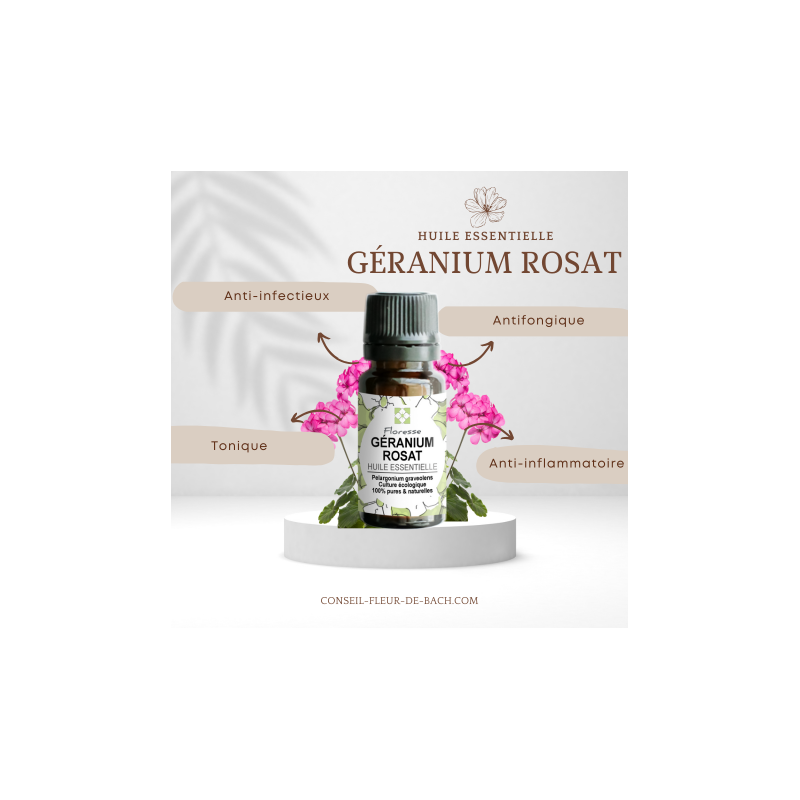 Huile Essentielle de GERANIUM ROSAT