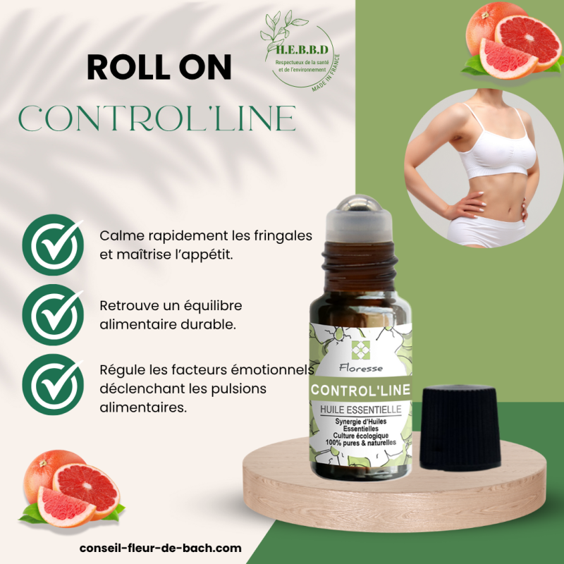 CONTROL' LINE - Mélange d'Huiles essentielles - Roll-on - 10 ML