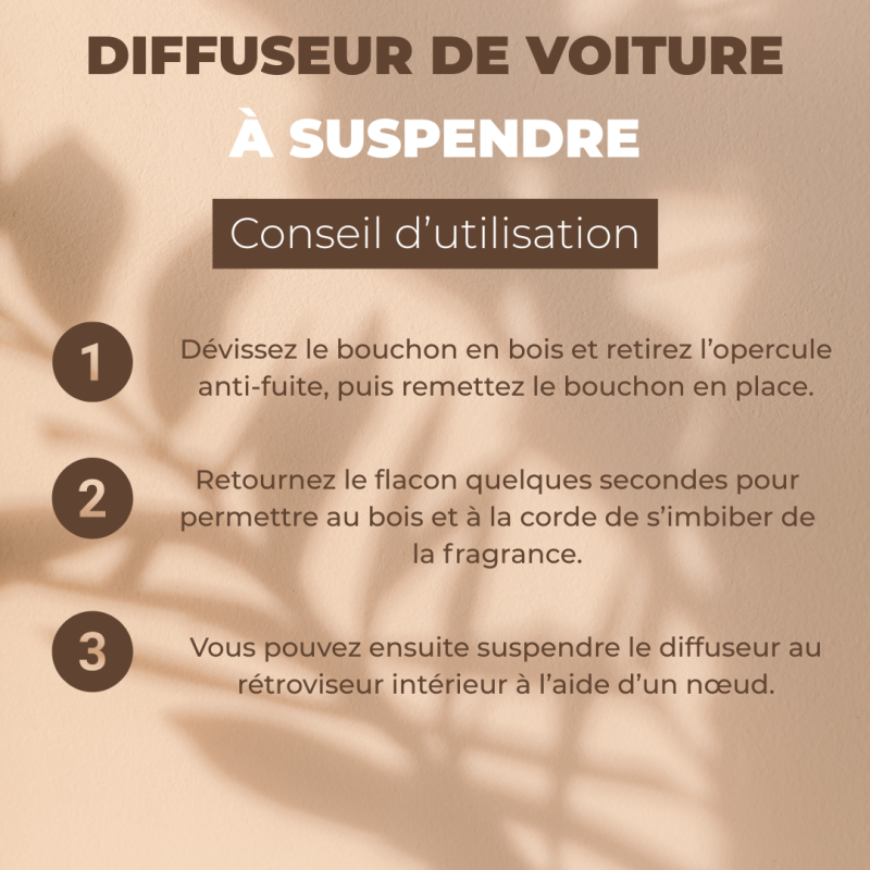 Diffuseur d'Huiles essentielles voiture