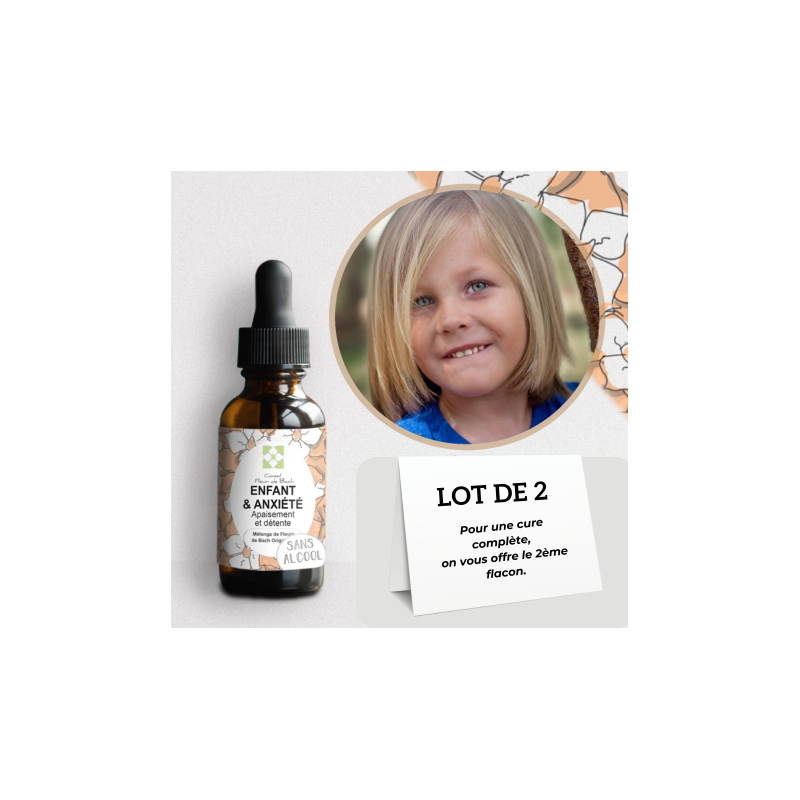 Fleurs de Bach Enfant et Anxieté - Calmer ses peurs et ses angoisses