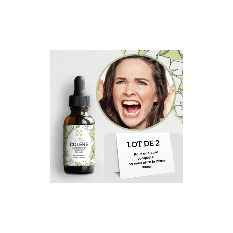Fleurs de Bach Colère - Pour maîtriser ses emportements excessifs