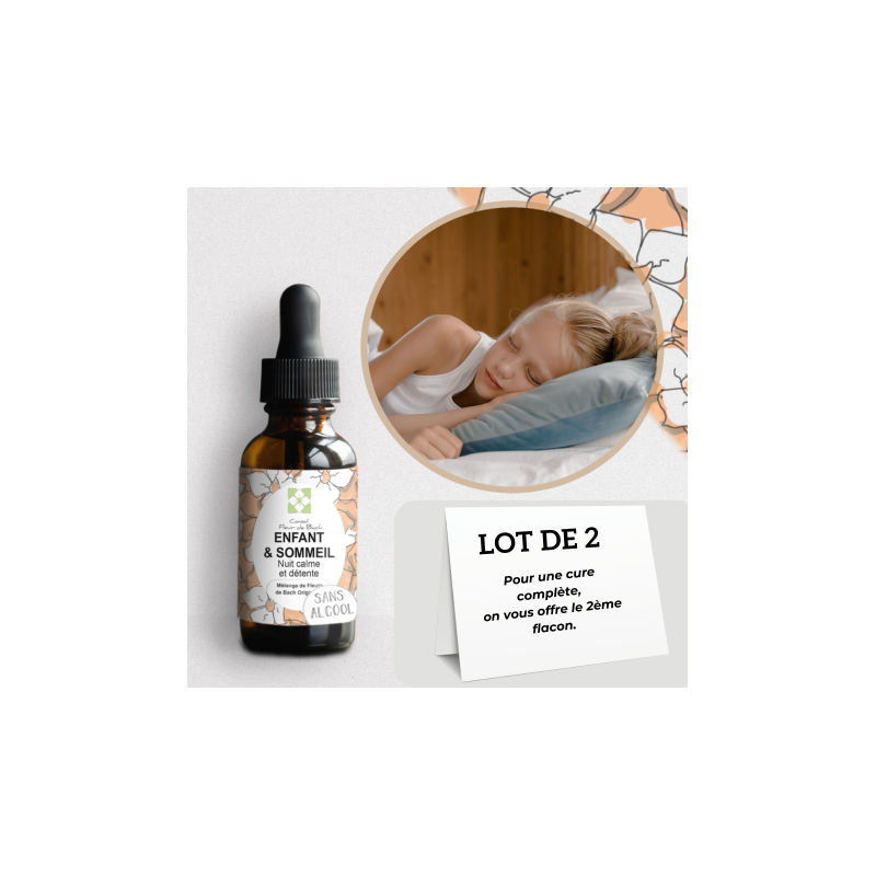 Fleurs de Bach Enfants et Sommeil SANS ALCOOL - Comment avoir un sommeil paisible