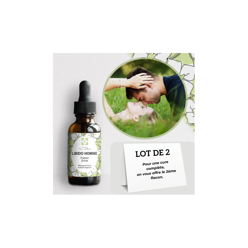 Fleur de Bach Blocage sexuel pour Homme un mélange pour les Pannes passagères