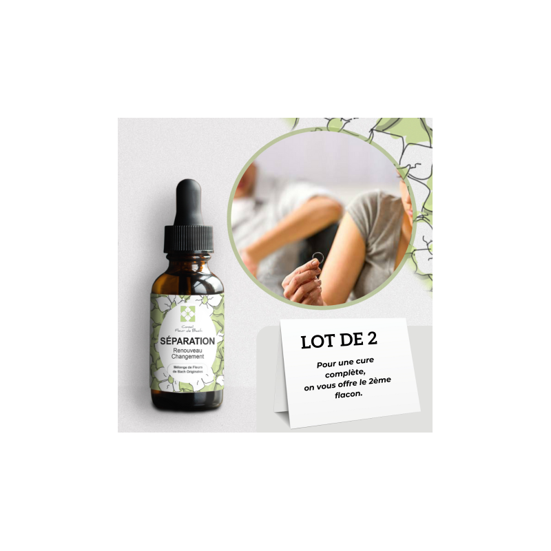 Fleur de Bach Divorce et Séparation un bon soutien moral et emotionnel
