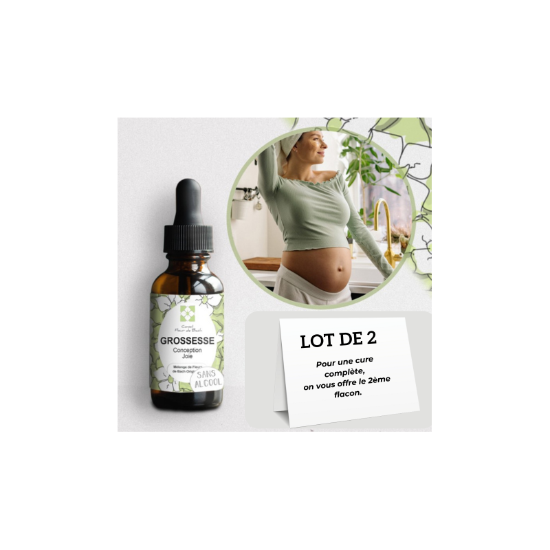 Fleurs de Bach Grossesse pour être plus épanouie pendant votre Grossesse