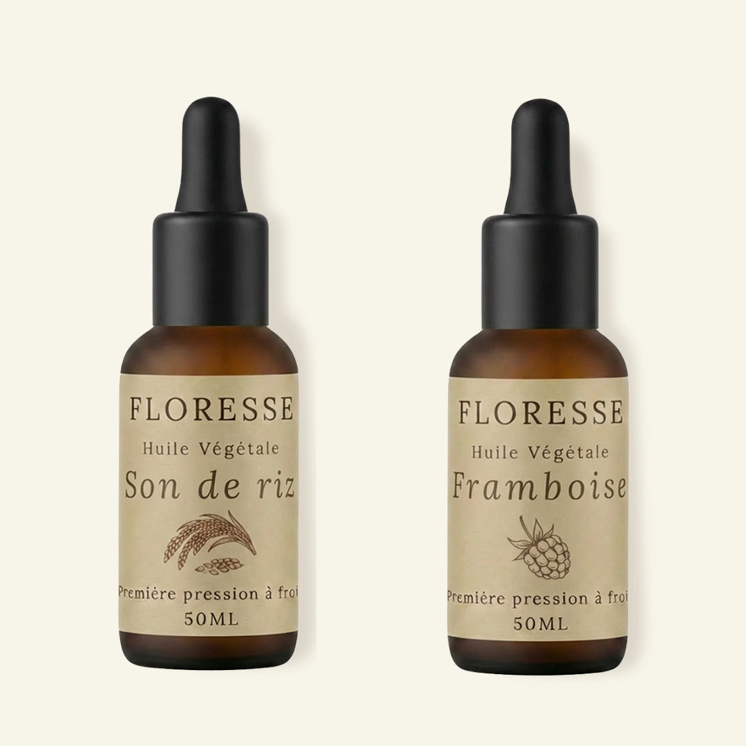 Huile de Framboise et Huile de Son de Riz : deux huiles végétales légères pour préserver l'éclat de la peau