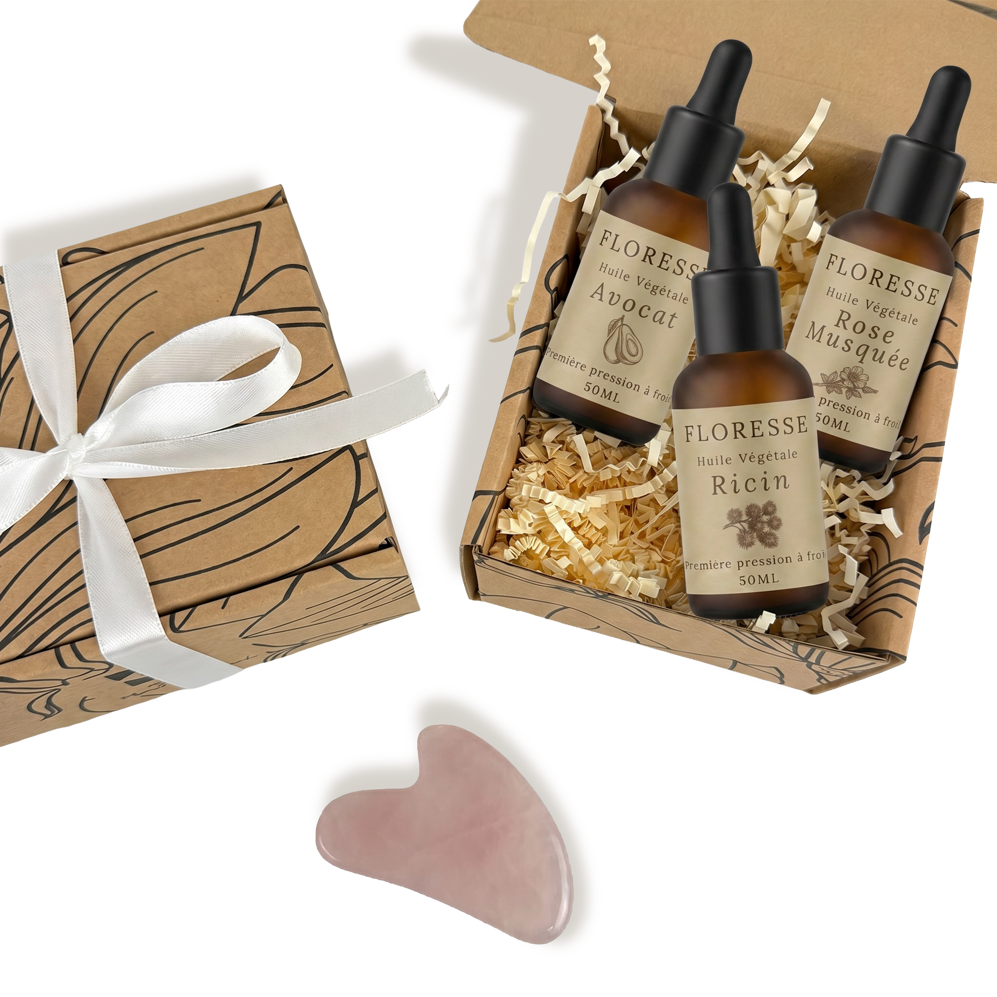 Coffret Anti-Rides – Trio d’Huiles Végétales & Gua Sha