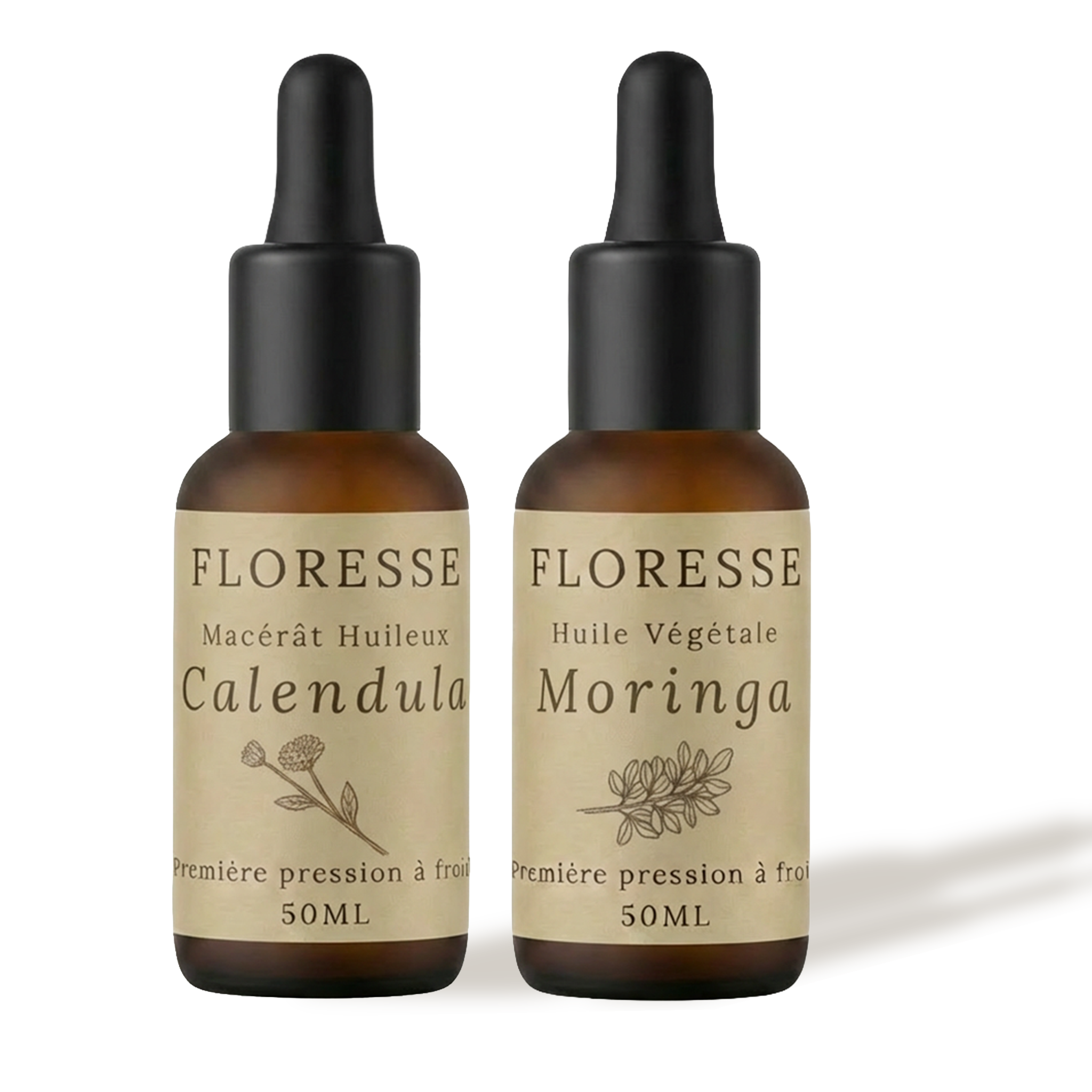 Peau Sensible – Duo Huiles Végétales Moringa & Calendula