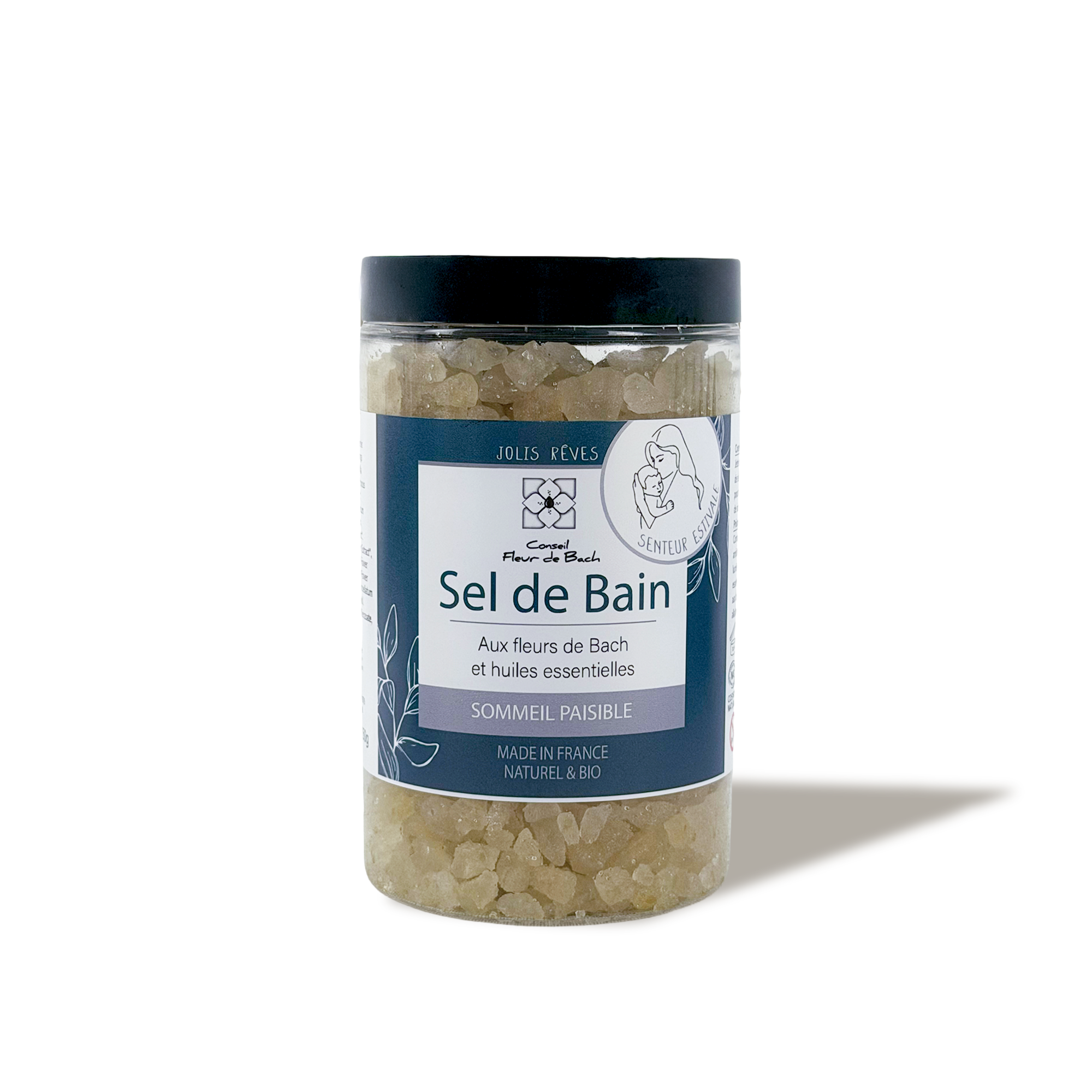Sommeil paisible - Sel de bain BIO aux fleurs de Bach et aux Huiles essentielles