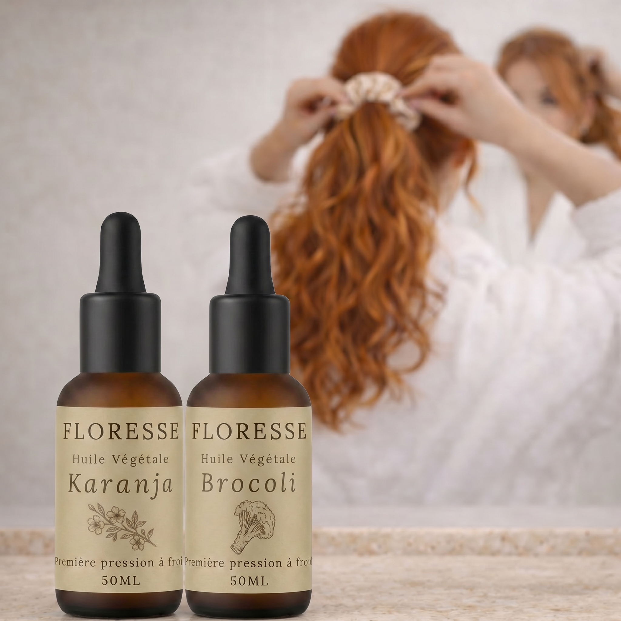 Coffret Cheveux Éclatants – Duo Huiles Végétales Karanja & Brocoli