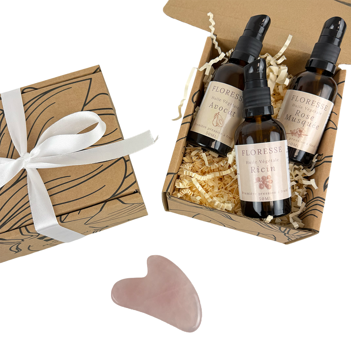 SET ANTIARRUGAS - TRÍO DE ACEITES VEGETALES + GUA SHA