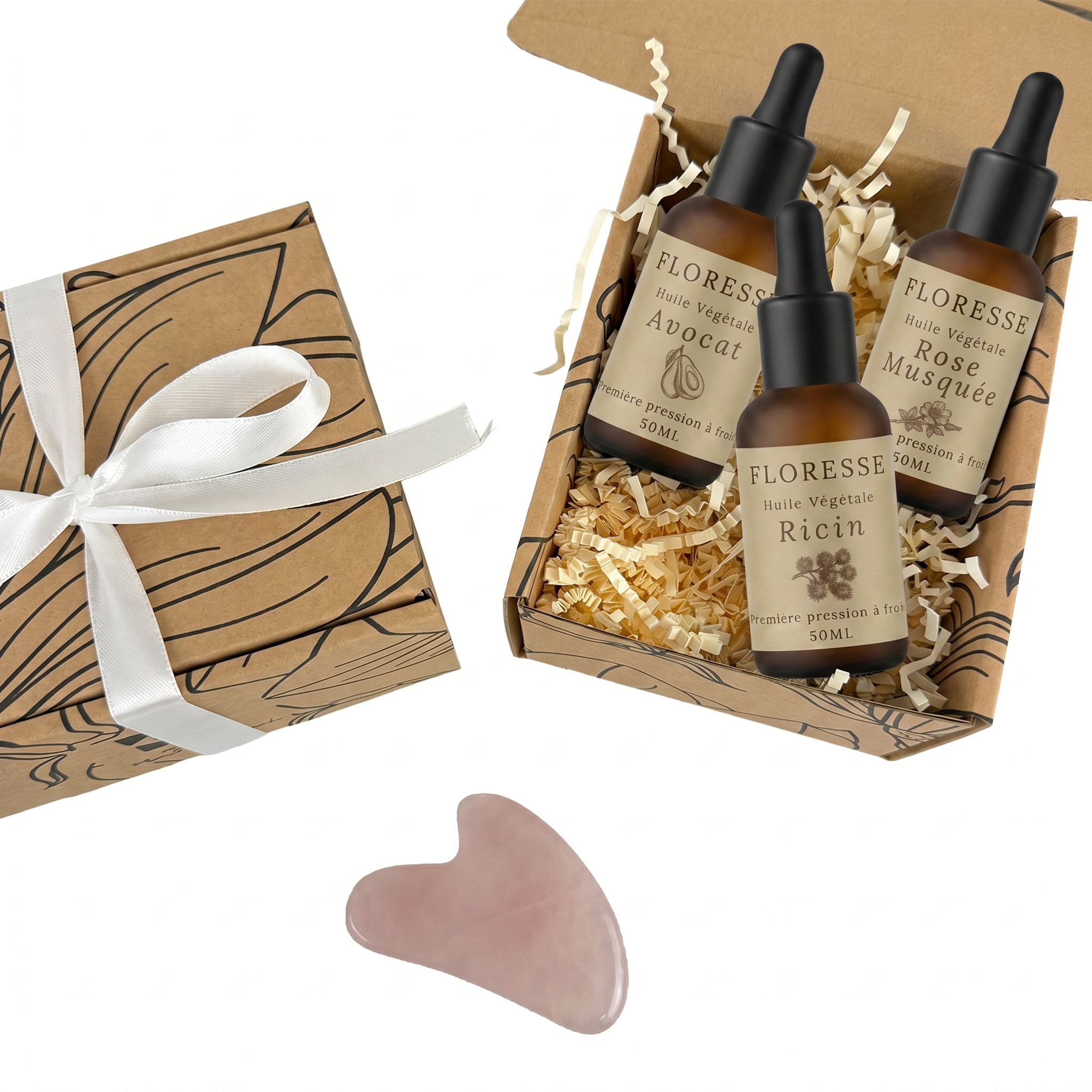 CAJA ANTIARRUGAS - TRÍO DE ACEITES VEGETALES + GUA SHA
