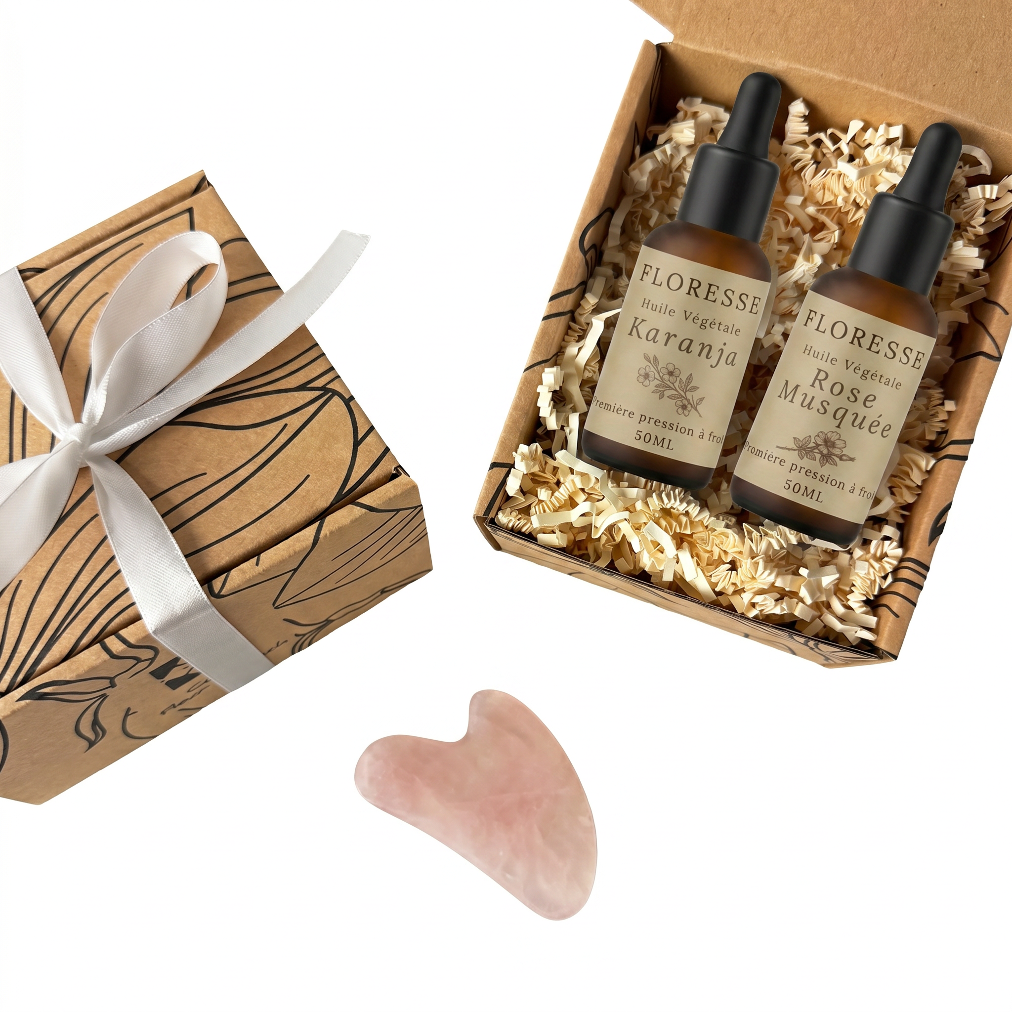 PIEL LUMINOSA - DÚO ACEITES VEGETALES + GUA SHA
