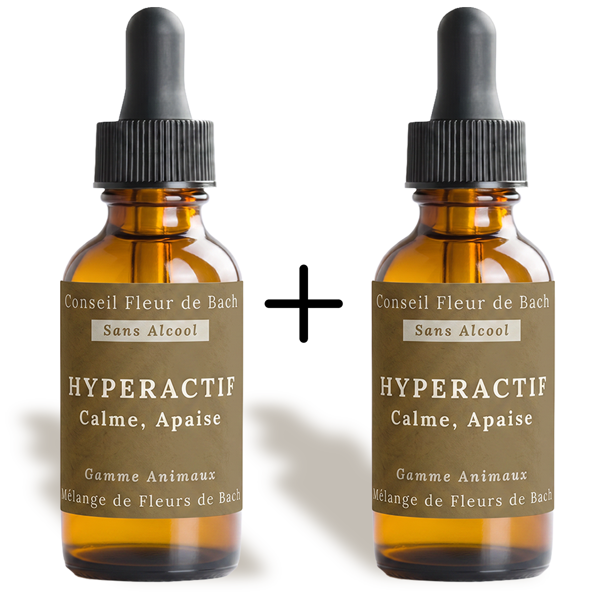 Remedios florales de Bach para animales hiperactivos - Sin alcohol