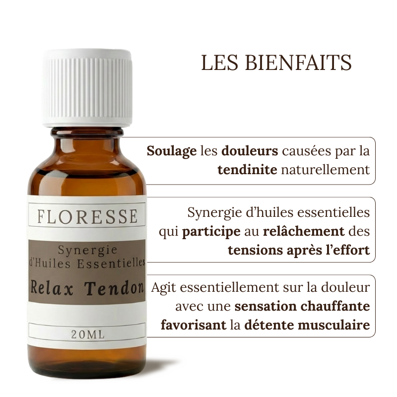 TENDINITIS - Mezcla de Aceites Esenciales en frasco de 20 ML - Relax Tendon
