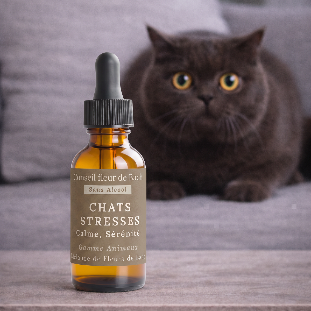 Remedios florales de Bach para gatos estresados ​​- Sin alcohol