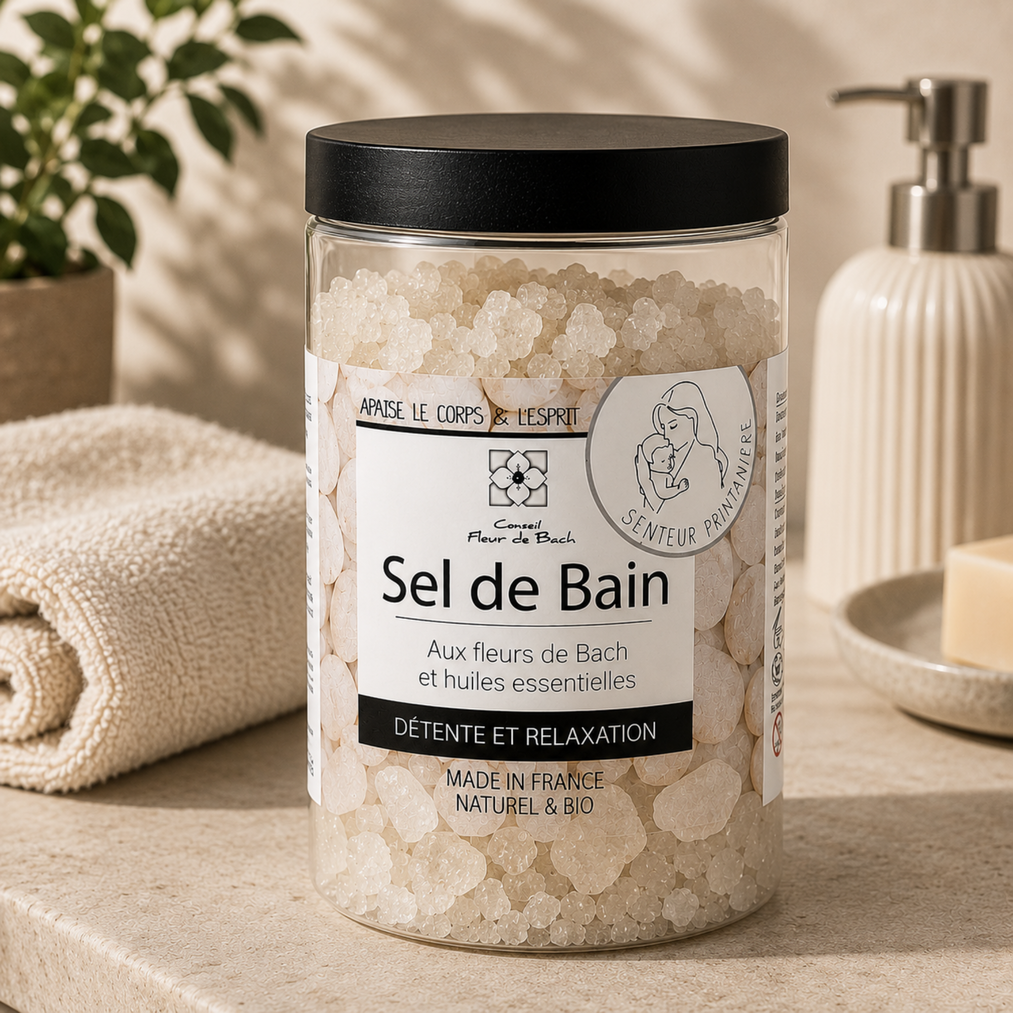 Bienestar y Relajación BIO - Sales de baño BIO con flores de Bach y aceites esenciales