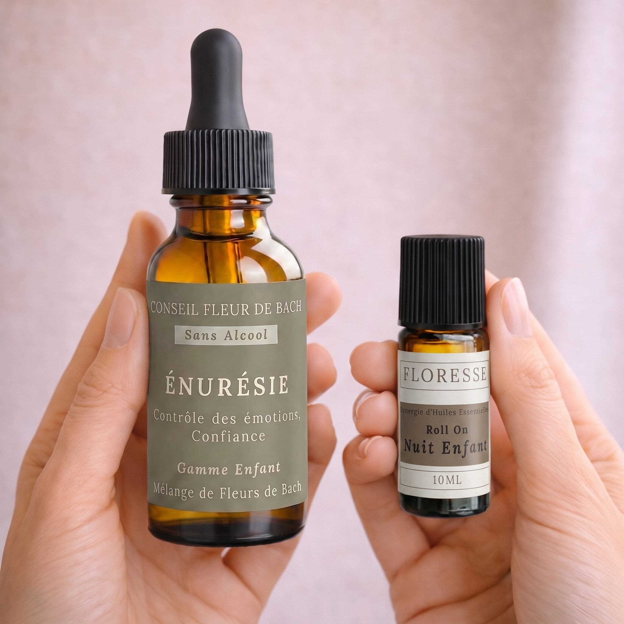 Duo ÉNURÉSIE Fleurs de Bach et Huiles Essentielles