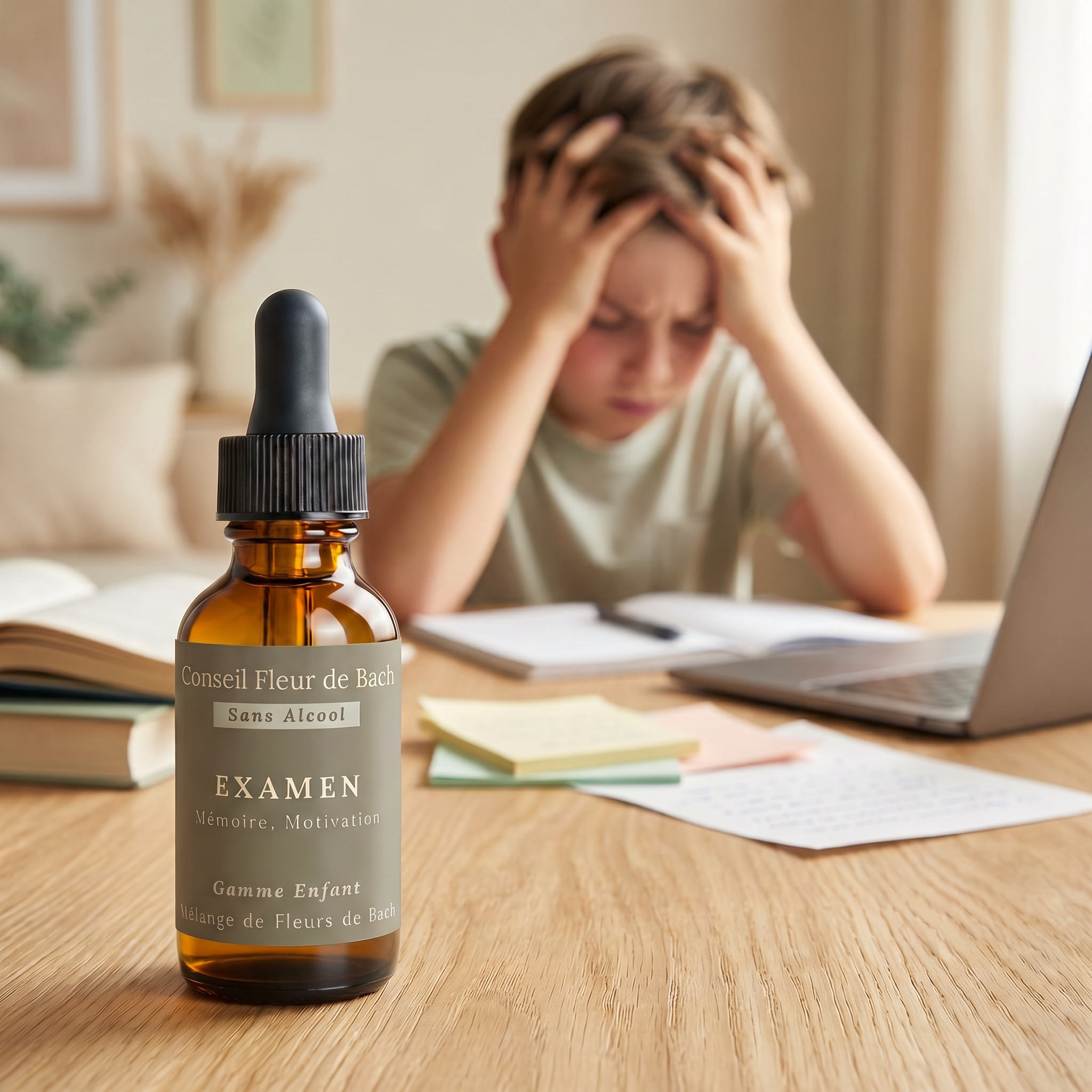 Fleurs de Bach Examens – Stress, concentration et confiance