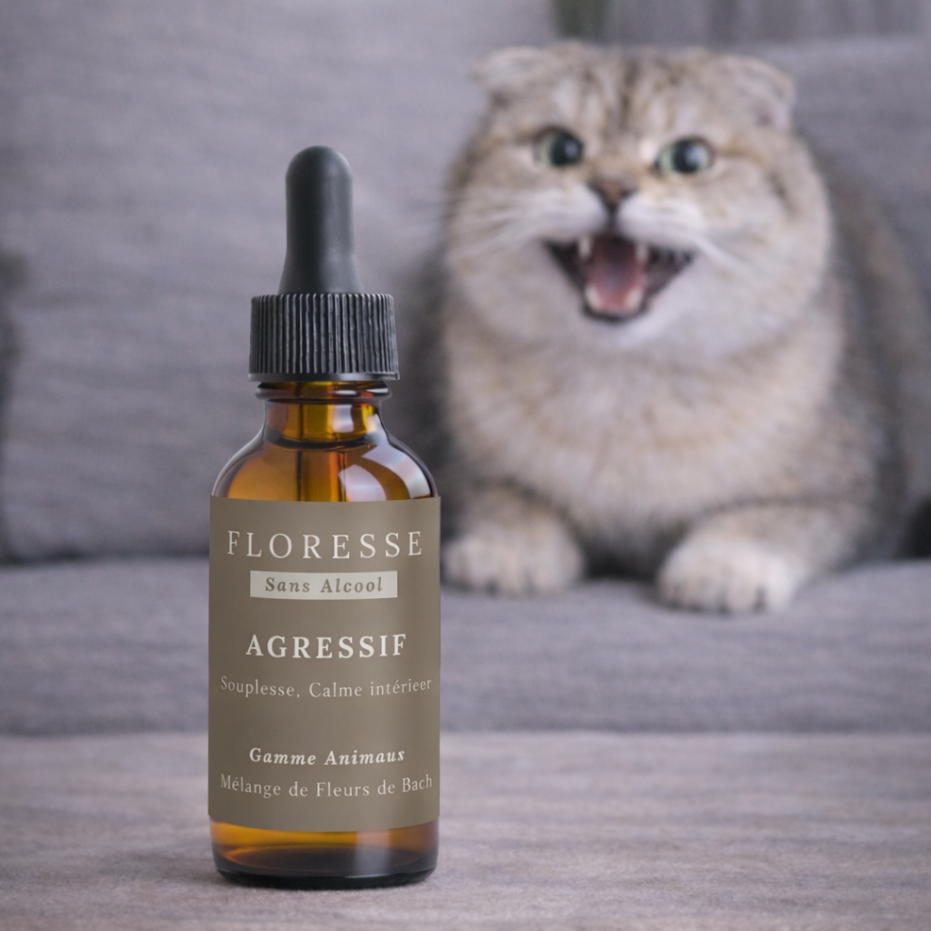 Fleurs de Bach Animaux Agressifs Sans Alcool