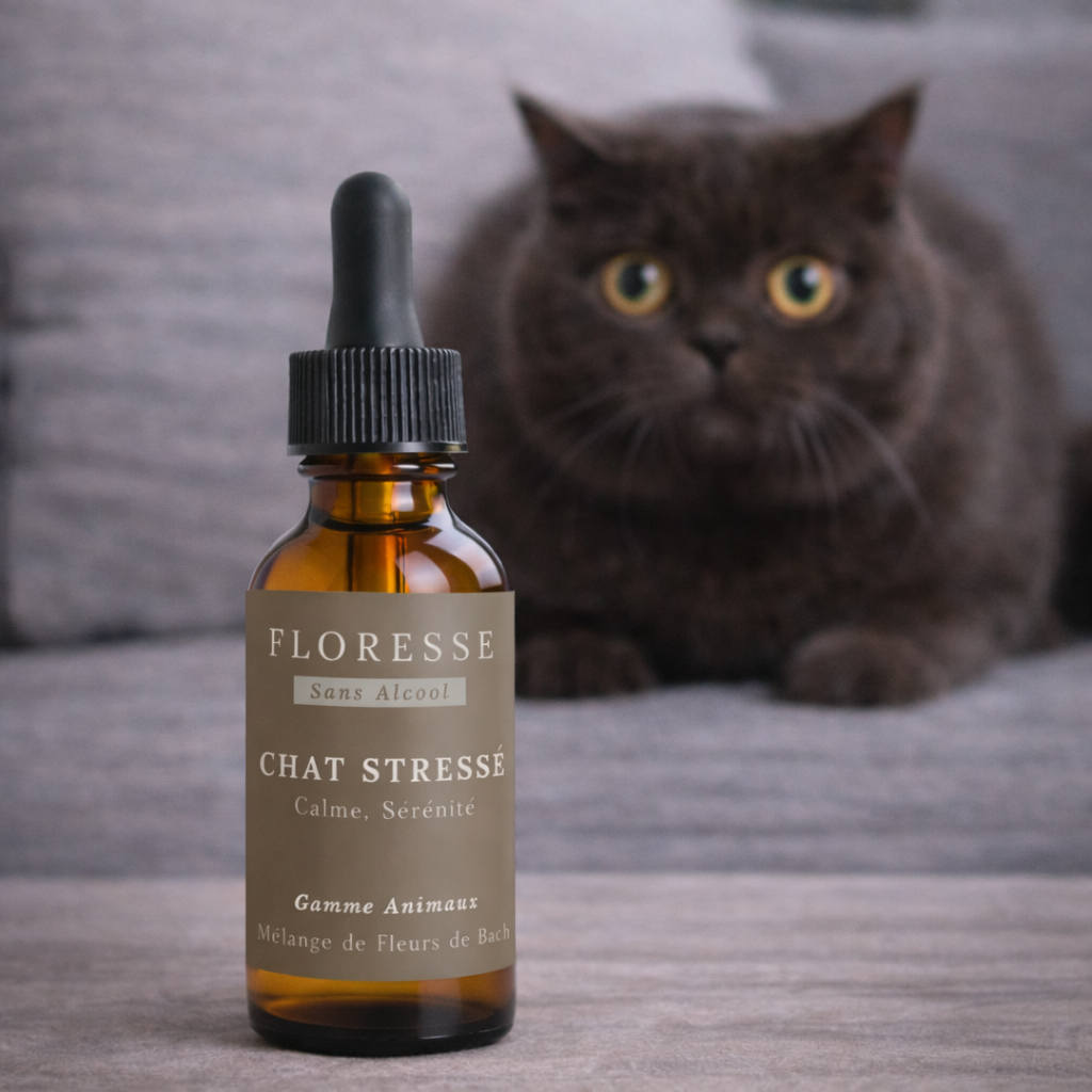 Fleurs de Bach Chat Stressé Sans Alcool