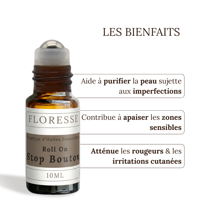 STOP BOUTON - Mélange d'Huiles essentielles - Roll-on - 10 ML
