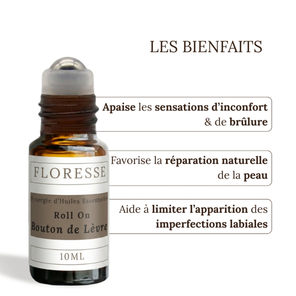 BOUTON DE FIÈVRE - Mélange d'Huiles essentielles - Roll-on - 10 ML
