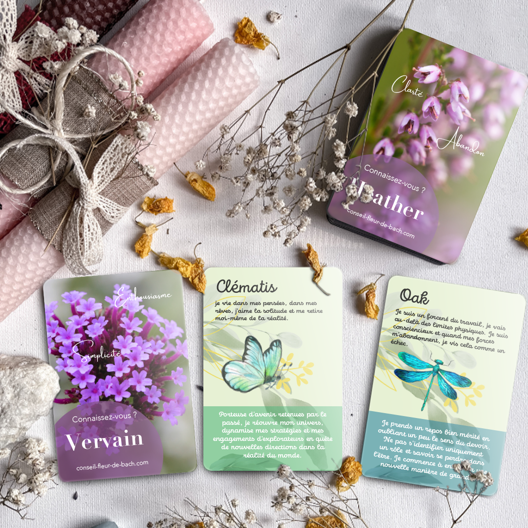 Cartes de Fleurs de Bach – Jeu de guidance émotionnelle
