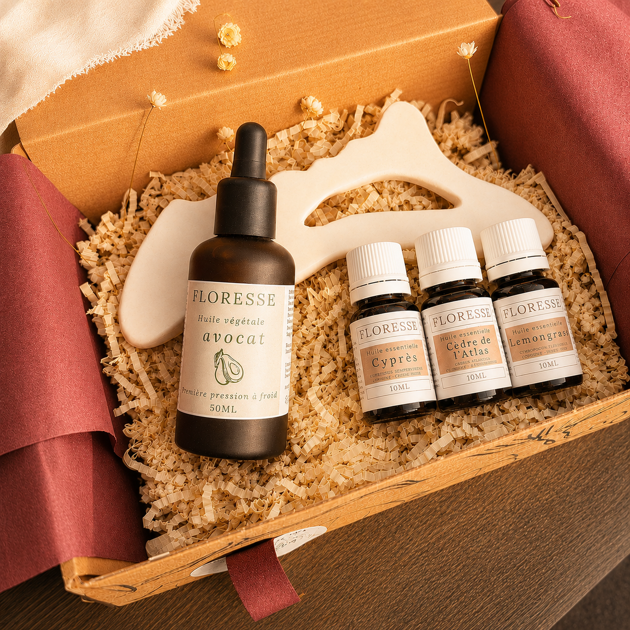 Coffret Cellulite – Rituel Massage & Fermeté avec Gua Sha