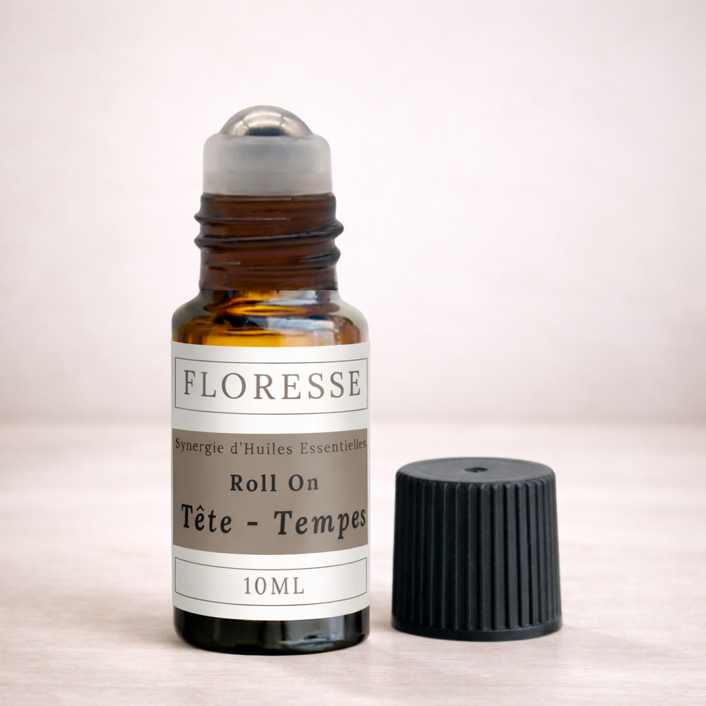 MAUX DE TETE - Mélange d'Huiles essentielles - Roll-on - 10 ML - Tête et tempes