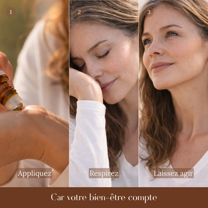 MENO'CALM - Mélange d'Huiles essentielles - Roll-on - 10 ML