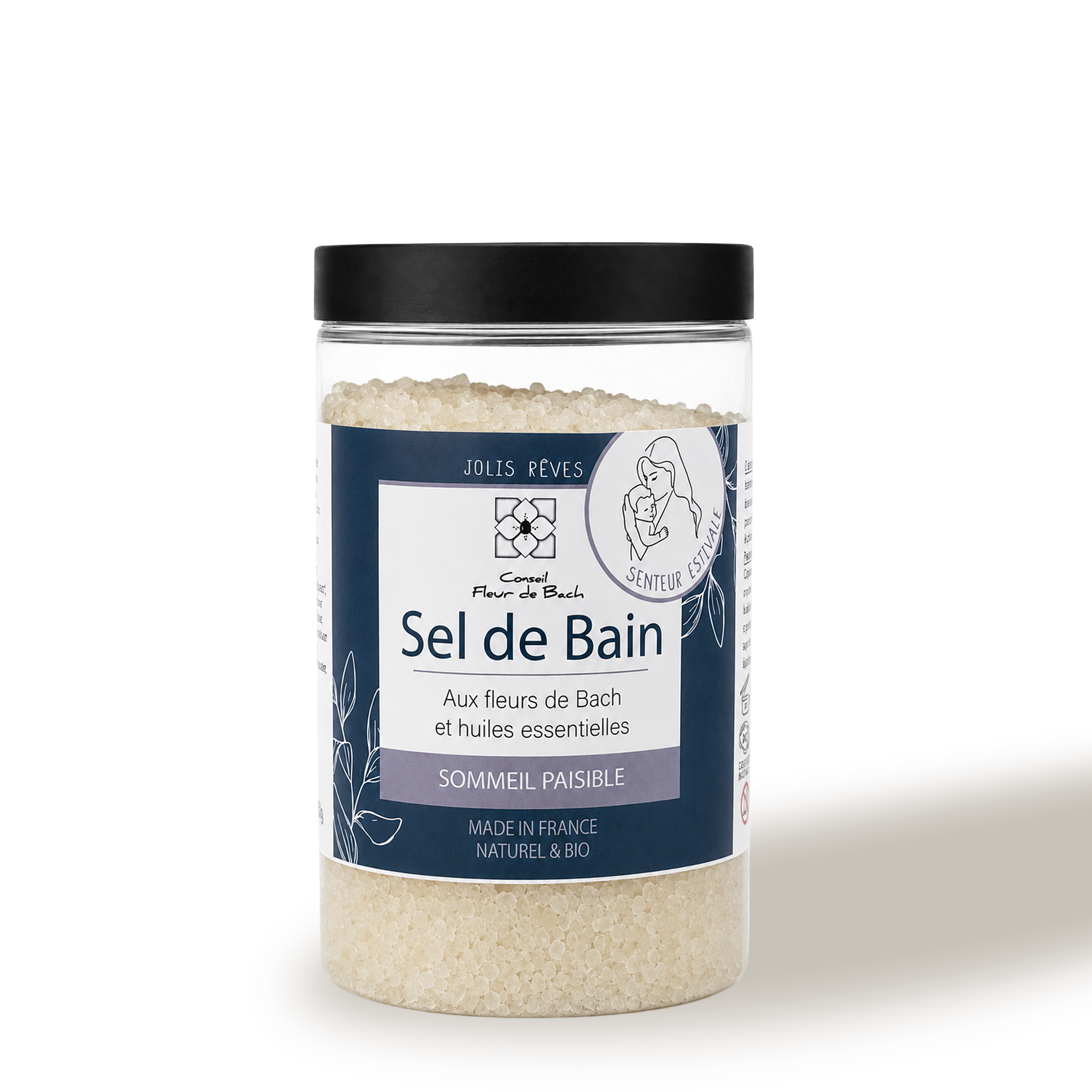 Sueño Tranquilo - Sales de Baño Orgánicas con Flores de Bach y Aceites Esenciales